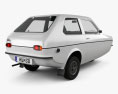Reliant Robin 1973 3d model back view