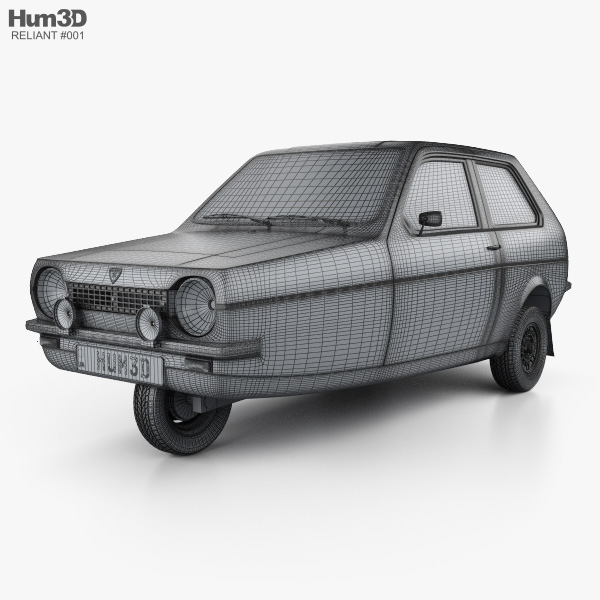 Reliant Robin 1973 3D model - Vehicles on Hum3D