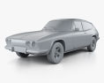 Reliant Scimitar GTE 1970 3d model clay render