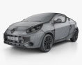 Renault Wind 2013 3d model wire render