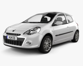 Renault Clio 3-door 2012 3D model