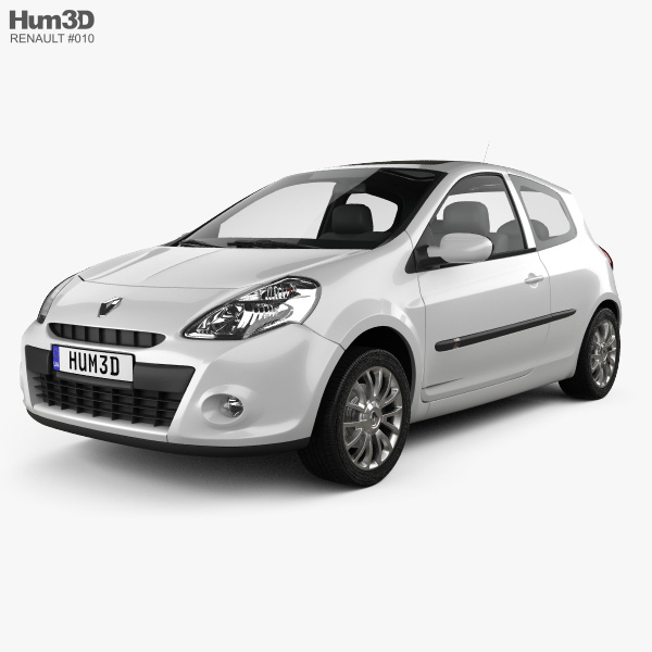 Renault Clio 3-door 2012 3D model