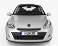 Renault Clio 3门 2010 3D模型 正面图