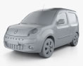 Renault Kangoo Compact 2014 3D-Modell clay render