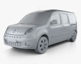 Renault Kangoo Maxi 2014 3d model clay render