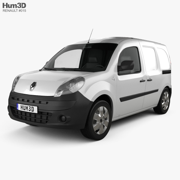 Renault Kangoo Van 2 Side Doors 2014 Modello 3D