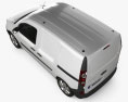 Renault Kangoo Van 2 Side Doors 2014 Modello 3D vista dall'alto