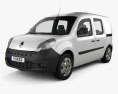 Renault Kangoo Van 2 Side Doors Glazed 2014 3d model