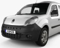 Renault Kangoo Van 2 Side Doors Glazed 2014 3d model