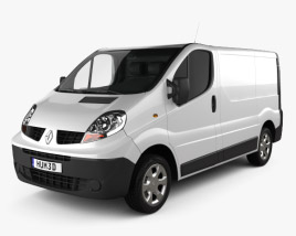 Renault Trafic Panel Van ShortWheelbase StandardRoof 2011 3D model