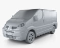 Renault Trafic Panel Van ShortWheelbase StandardRoof 2011 3d model clay render