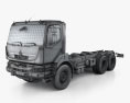 Renault Kerax Chassis 2013 Modelo 3D wire render