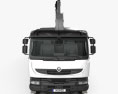 Renault Kerax Flatbed Crane 2013 3D-Modell Vorderansicht