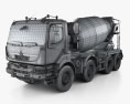 Renault Kerax Mixer Truck 2013 3d model wire render