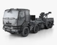 Renault Kerax Military Crane 2013 3D 모델  wire render