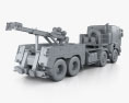 Renault Kerax Military Crane 2013 3D 모델 