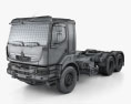 Renault Kerax Tractor Truck 2013 3d model wire render
