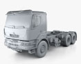 Renault Kerax Camión Tractor 2011 Modelo 3D clay render