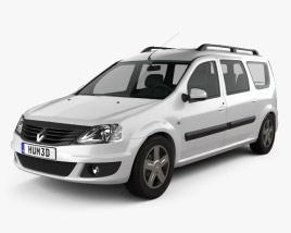 3D model of Renault Logan MCV 2013