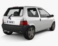 Renault Twingo 2007 3D модель back view