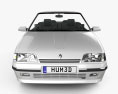Renault 19 敞篷车 1988 3D模型 正面图