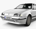 Renault 19 3 portes hatchback 1988 Modèle 3d
