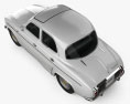Renault Ondine (Dauphine) 1956-1967 3d model top view