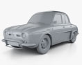 Renault Ondine (Dauphine) 1956-1967 3d model clay render