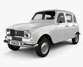 Renault 4 (R4) hatchback 1974 3D model