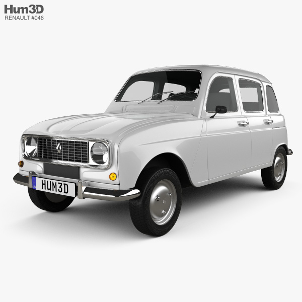 Renault 4 (R4) Хетчбек 1974 3D модель