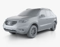 Renault Koleos 2014 3d model clay render