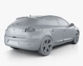 Renault Megane hatchback 2013 3d model