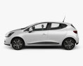 Renault Clio IV 2016 3d model side view