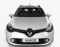 Renault Clio IV Estate 2016 Modello 3D vista frontale