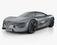 Renault DeZir con interni 2012 Modello 3D wire render