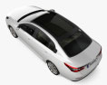 Renault Latitude з детальним інтер'єром 2014 3D модель top view