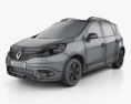 Renault Scenic XMOD 2016 3D-Modell wire render