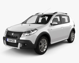 3D model of Renault Sandero Stepway (BR) 2014