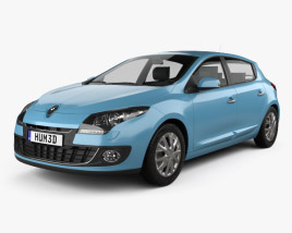 Renault Megane 5-door hatchback 2014 3D model