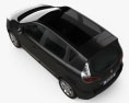 Renault Scenic 2016 3D模型 顶视图