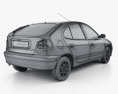 Renault Megane 5 portas hatchback 1995 Modelo 3d