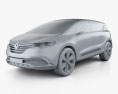 Renault Initiale Paris 2014 3d model clay render