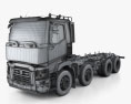Renault C Chassis Truck 2016 3d model wire render