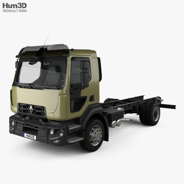 Renault D 14 Chassis Truck 2016 3D model