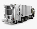 Renault D Wide Rolloffcon Garbage Truck 2016 3d model back view