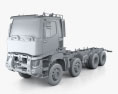 Renault K 430 Chassis Truck 2016 3d model clay render