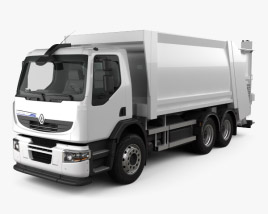 Renault Premium Distribution Hybrys Garbage Truck 2014 3D model