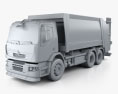 Renault Premium Distribution Hybrys Garbage Truck 2014 3d model clay render