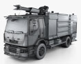 Renault Premium Lander Fire Truck 2014 3d model wire render