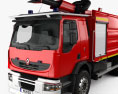 Renault Premium Lander Camion dei Pompieri 2011 Modello 3D